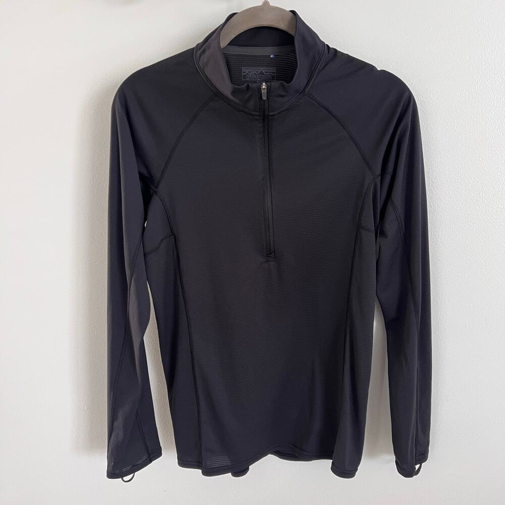 Patagonia Black Lightweight Capilene Baselayer Shirt Size S